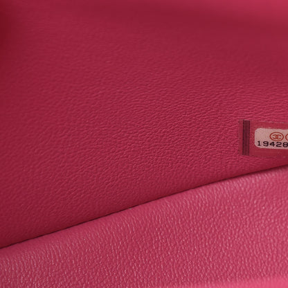 Chanel Lambskin Quilted Jumbo Double Flap Dark Pink 7 of 15