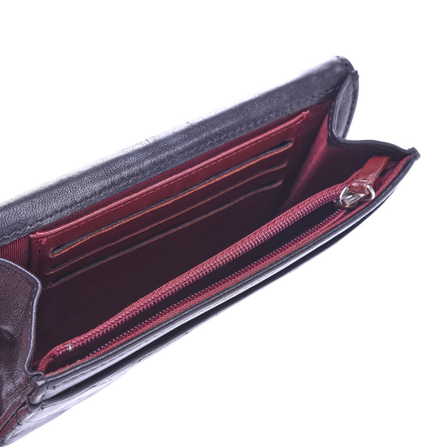 Chanel Lambskin Quilted Small Flap Wallet Black 5 of 10