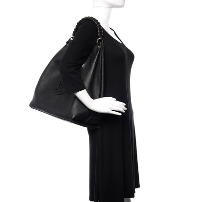 Louis Vuitton Mahina Carmel Hobo Black 2 of 11