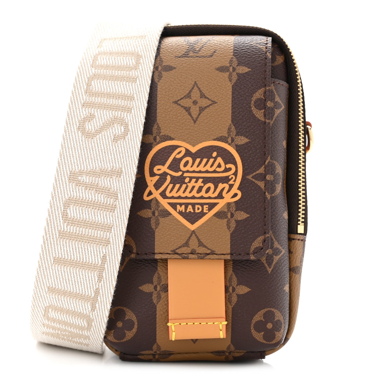 Louis Vuitton X NIGO Reverse Monogram Flat Double Phone Pouch 1 of 9