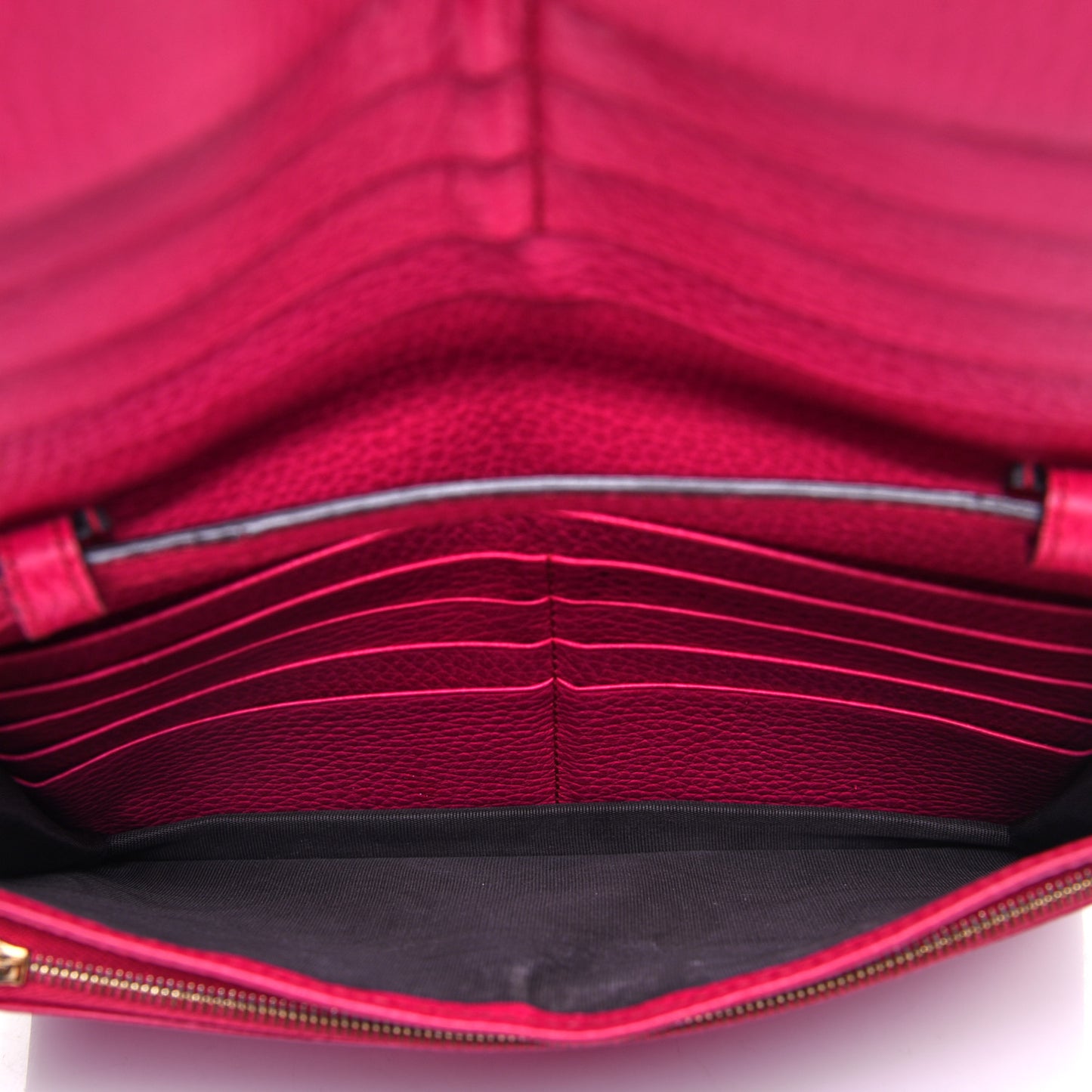 Dollar Calfskin Mini Swing Wallet Bag Blossom