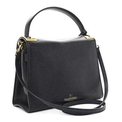 Valentino Garavani Grainy Calfskin Small My Rockstud Frame Bag Deep Denim 3 of 9