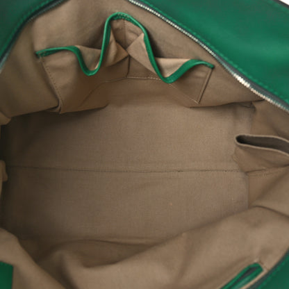 Alexander McQueen Pebbled Calfskin Large Skull Padlock Zip Around Tote Emerald 5 of 8
