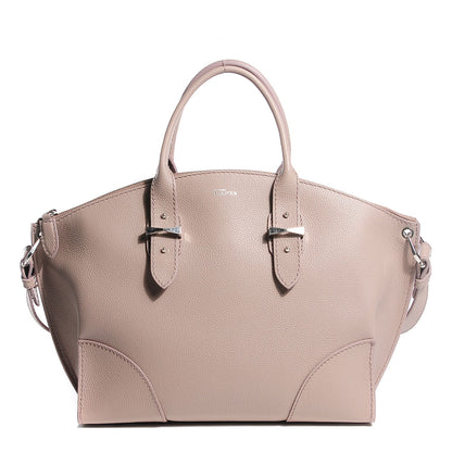 Alexander McQueen Grained Calfskin Legend Satchel Pearl 1 of 8