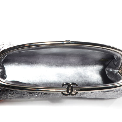 Chanel Python Timeless Clutch Dark Silver 5 of 7