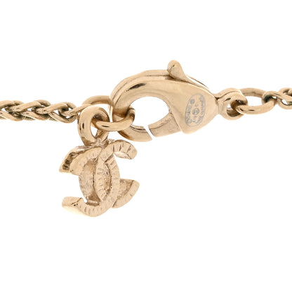 Chanel Pearl CC Pendant Necklace Gold 4 of 5