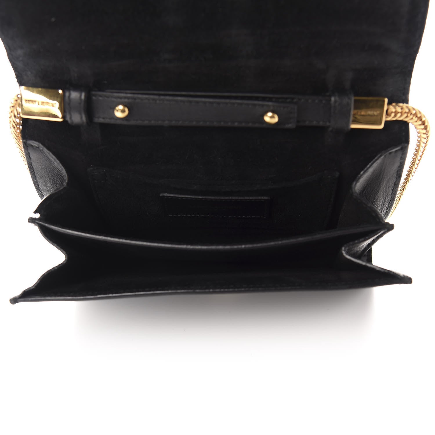 Saint Laurent Calfskin Small Classic Y Satchel Bag Black 5 of 10