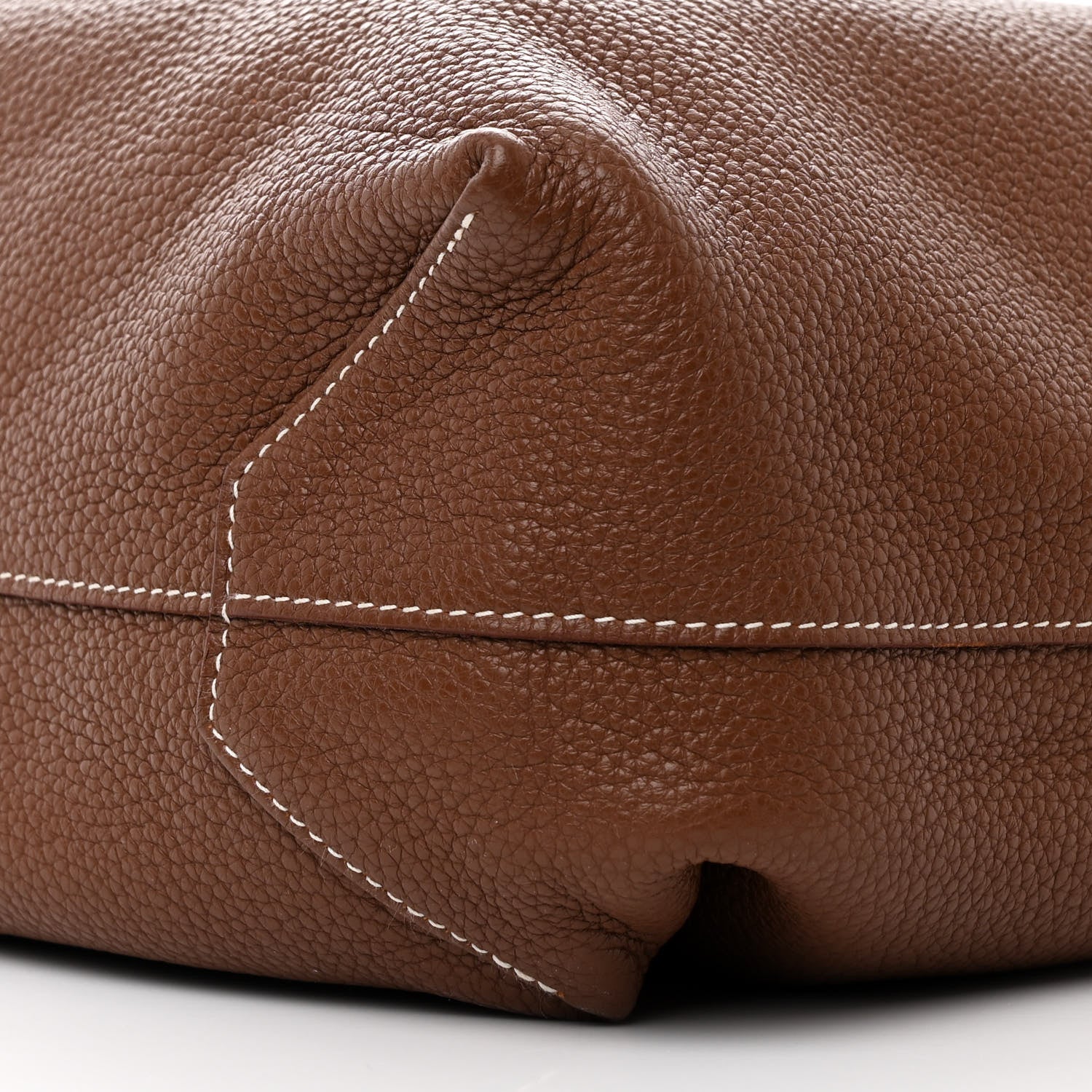 Hermes Taurillon Clemence Double Sens 36 Reversible Tote Marron Tosca 12 of 16