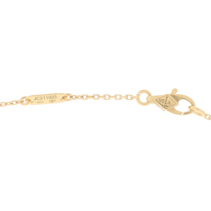 Van Cleef & Arpels 18K Yellow Gold Mother of Pearl Sweet Alhambra Pendant Necklace 4 of 6