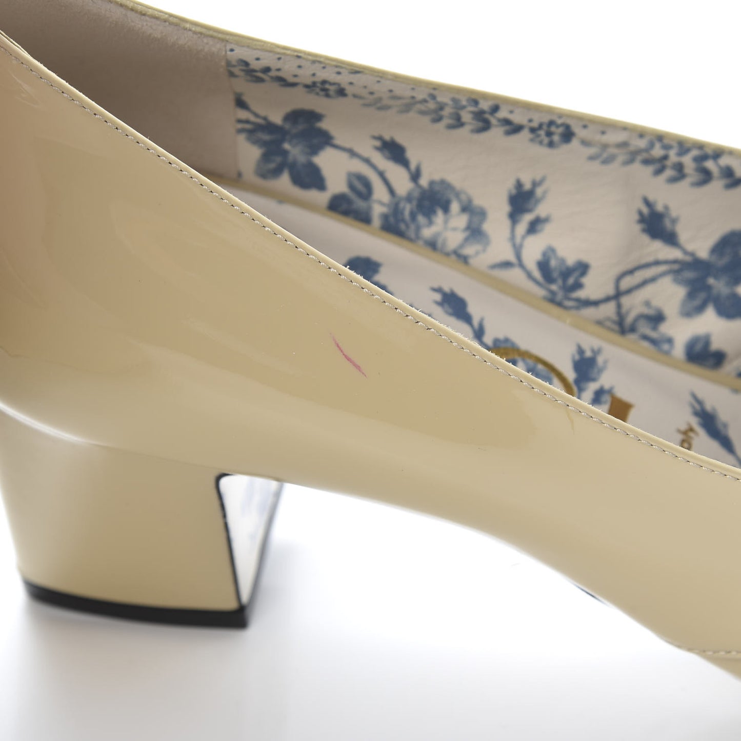 Vernice GG Victoire 55mm Loafer Pumps 39.5 Sand Storm