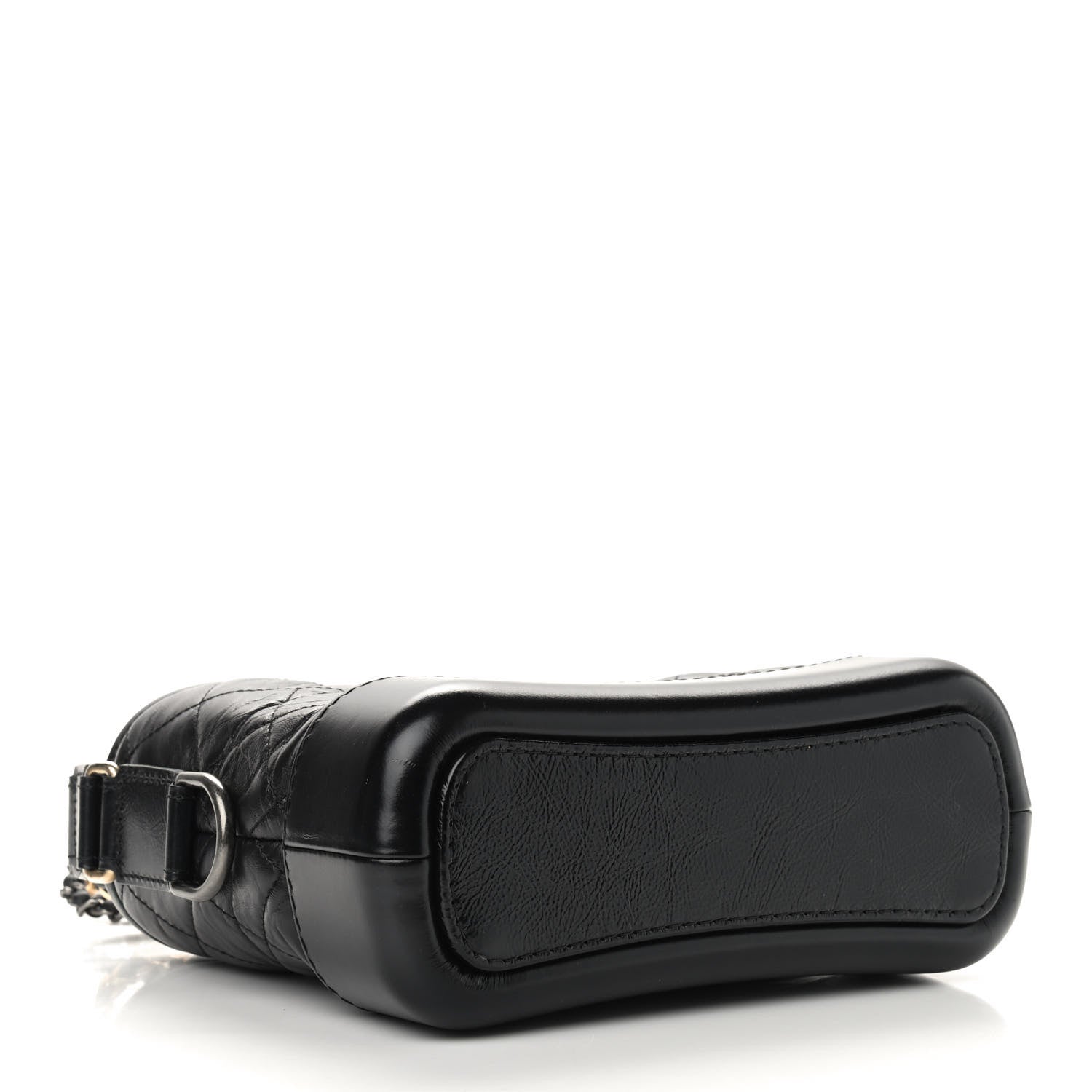 Chanel Aged Calfskin Quilted Small Gabrielle Hobo Black 4 of 9