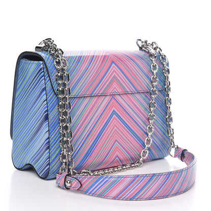 Louis Vuitton Epi Tropical Twist Shoulder Bag MM Blue Rose 3 of 9