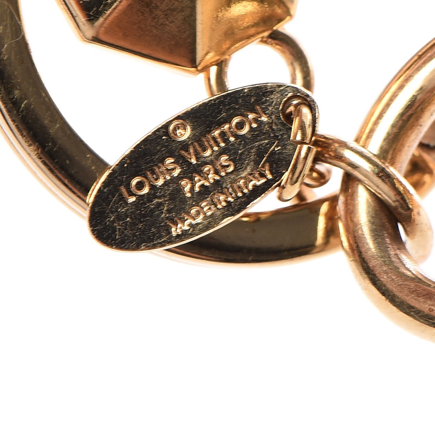 LV Facettes Bag Charm Key Holder Gold