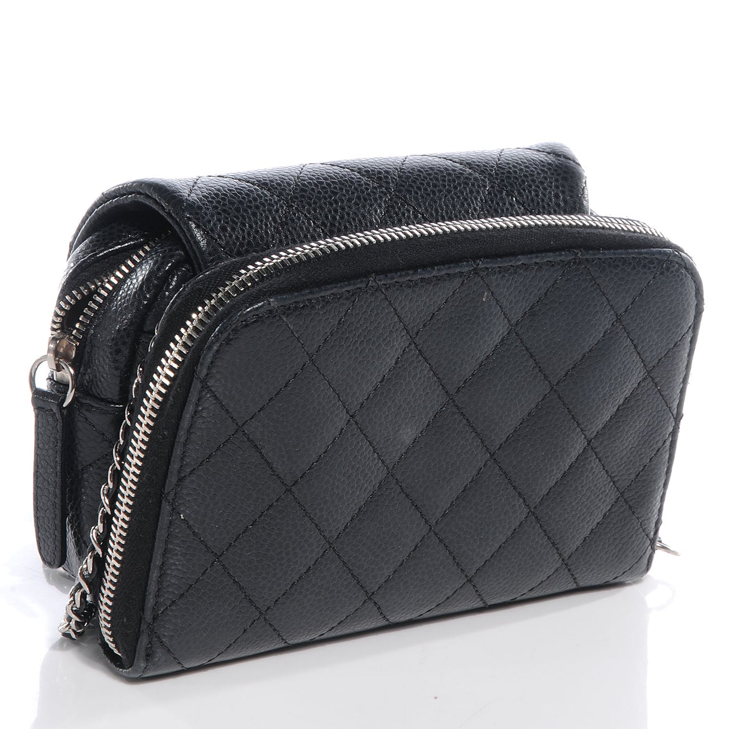 Caviar Quilted New Mini Flap Black