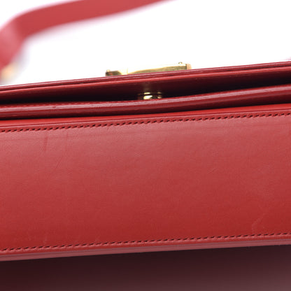 Saint Laurent Smooth Calfskin Medium Classic Monogram Universite Bag Red 10 of 14
