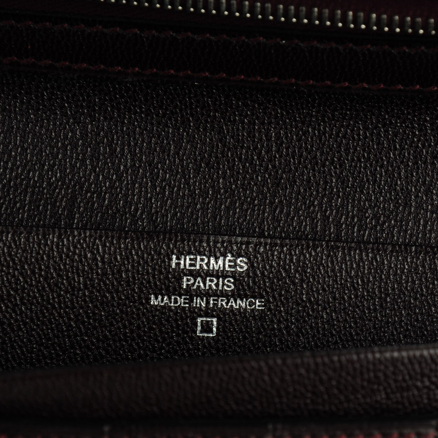 Hermes Shiny Alligator Bearn Wallet Bordeaux 7 of 8