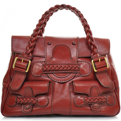 Valentino Garavani Leather Large Histoire Red 1 of 9