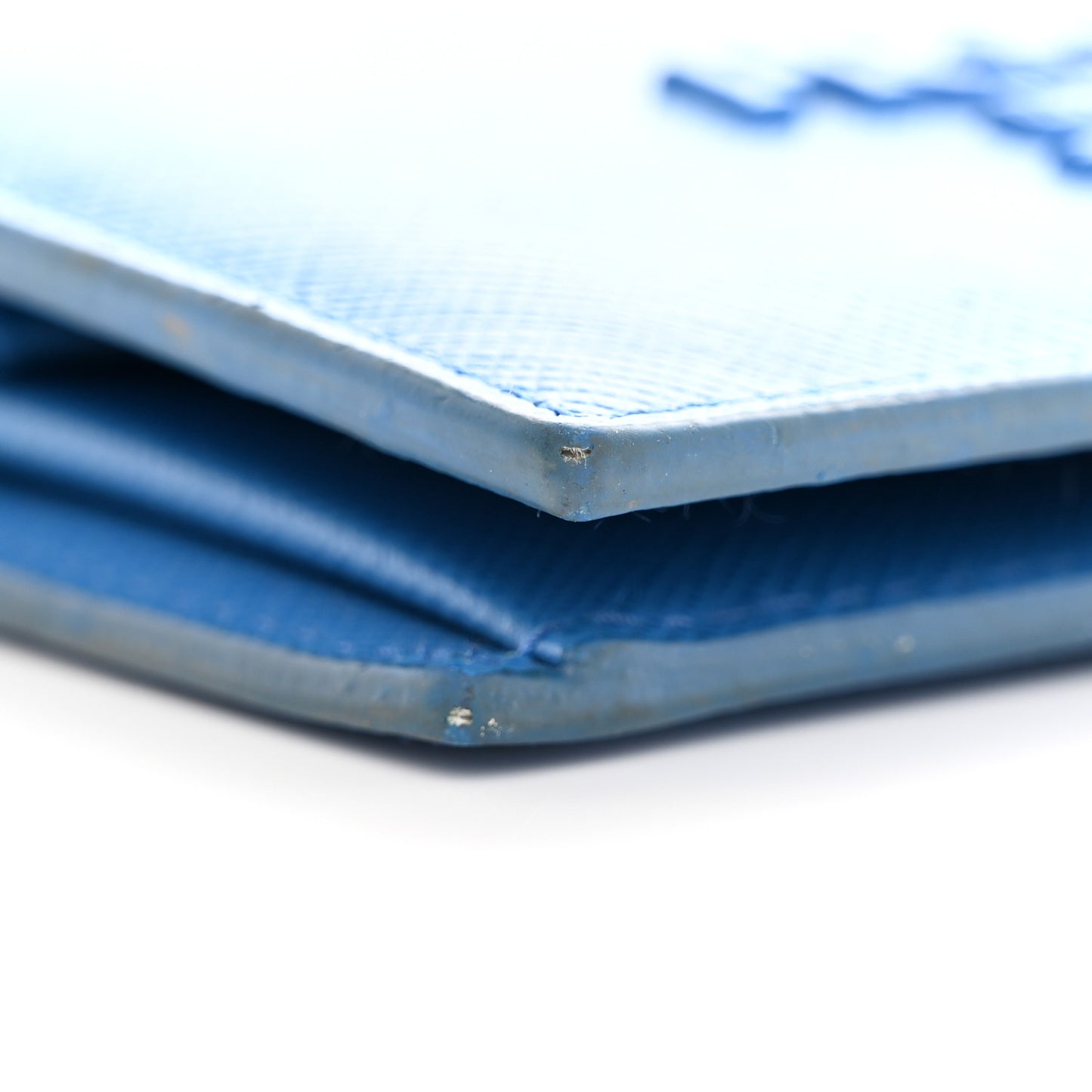 Saffiano Shine Monochrome Bi-Fold Wallet Bleuette