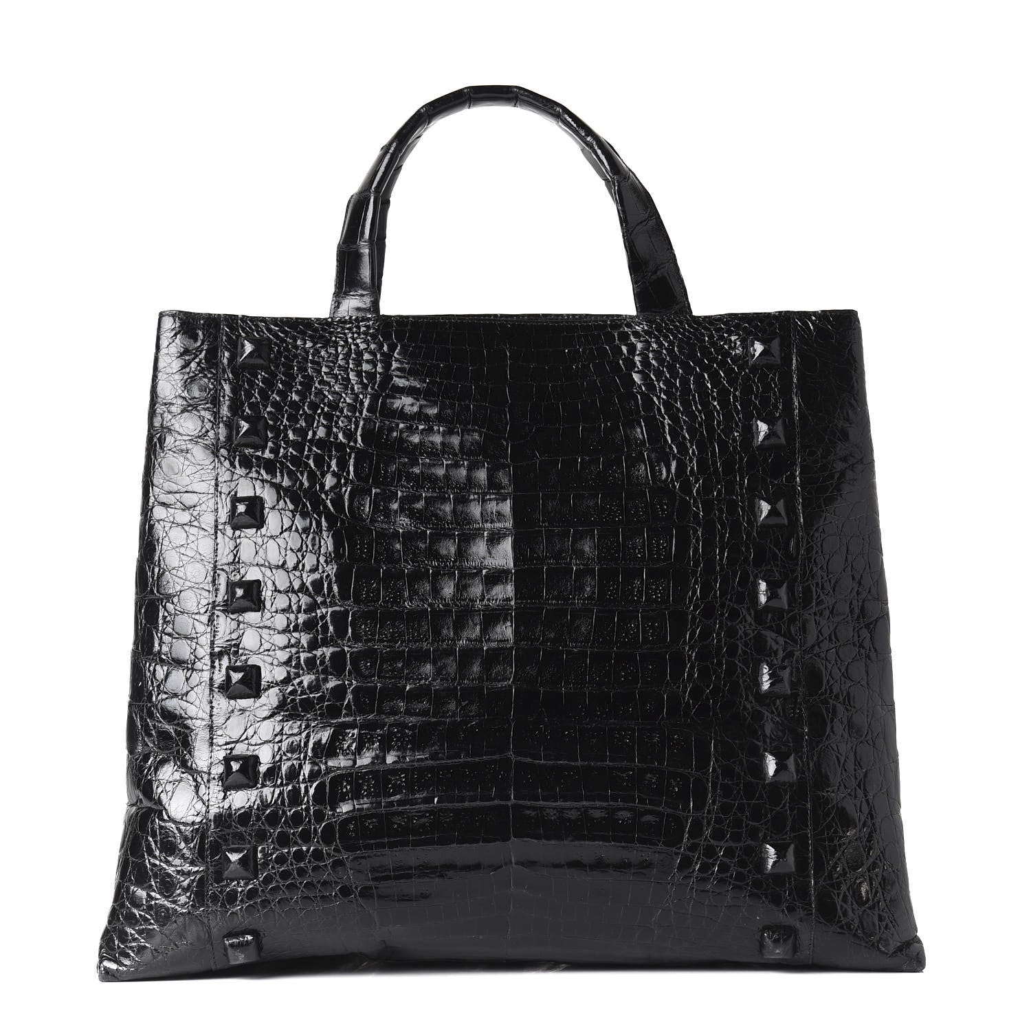 Nancy Gonzalez Crocodile Tote Black 1 of 8