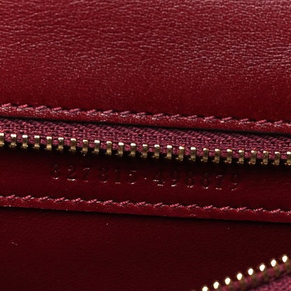 Gucci Boarded Dyana Lux Calfskin Web Monochrome Small Bamboo 1947 Top Handle Bag Rosso Ancora 8 of 12