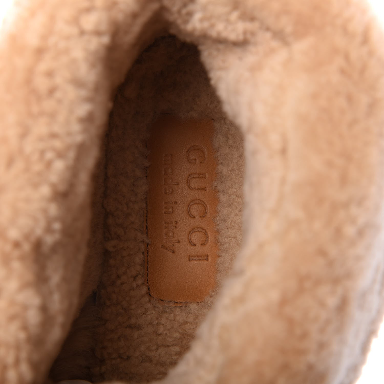 Gucci Covered Wool GG Monogram Mens Fria Horsebit Ankle Boots 9 Beige Ebony Butterscotch 5 of 6