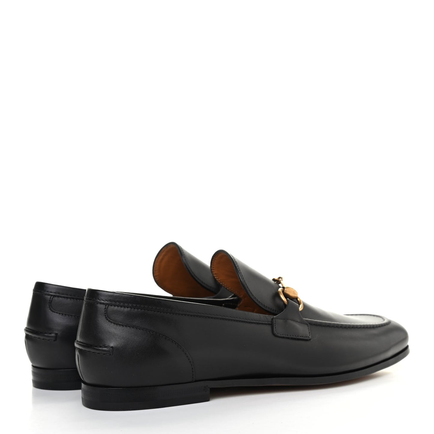 Calfskin Horsebit Mens Jordaan Loafers 7 Black