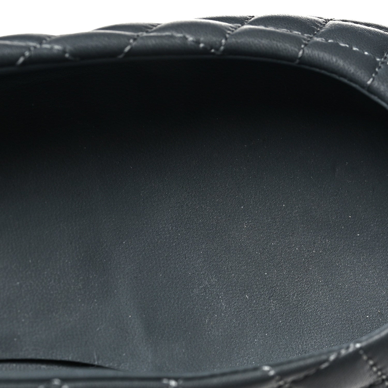 Chanel Lambskin Quilted Cap Toe Ballerina Flats 40 Charcoal Black 12 of 12
