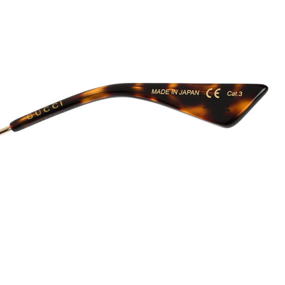 Gucci Round Frame Sylvie Web Sunglasses GG0105S Gold 6 of 8