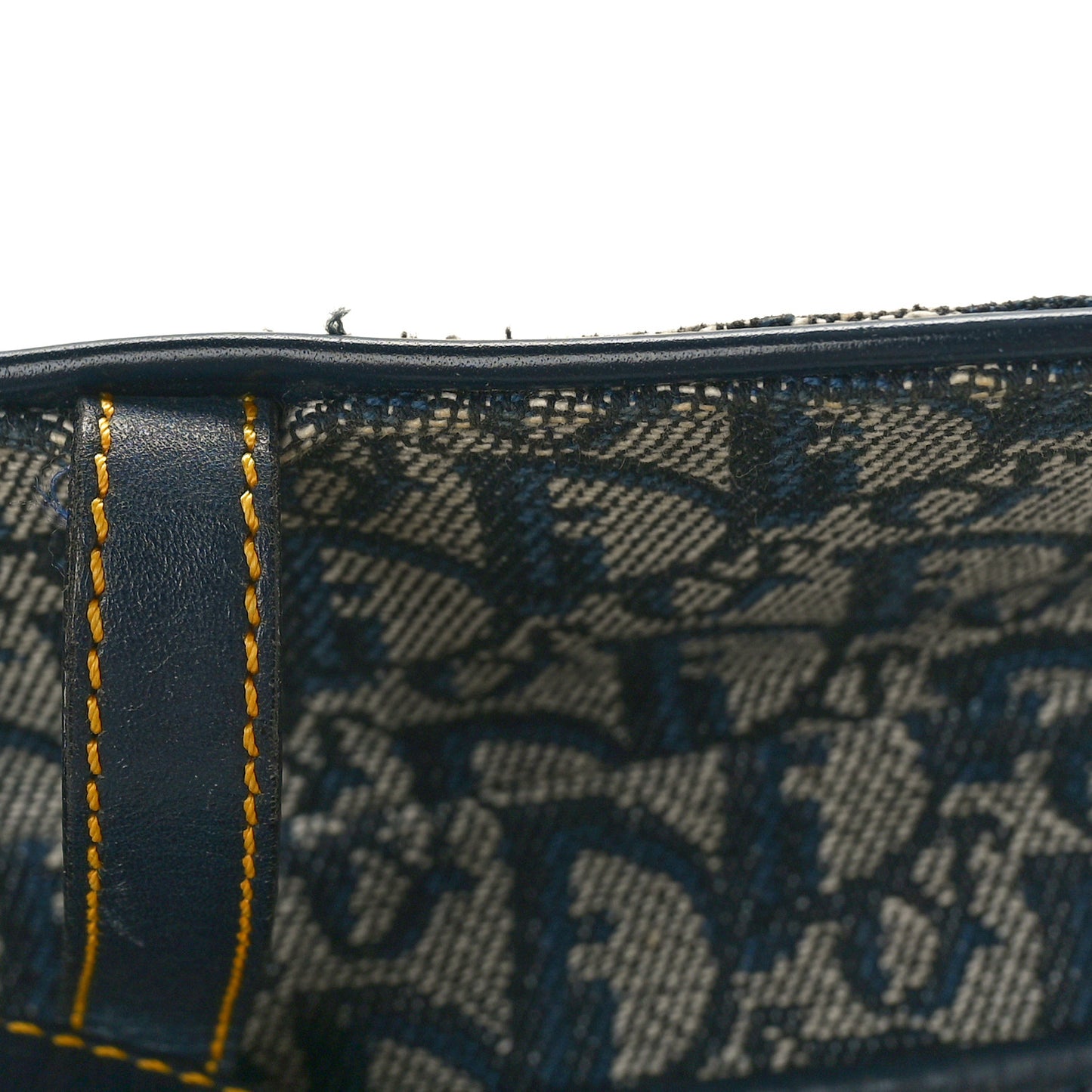 Monogram Double Saddle Bag Navy Blue