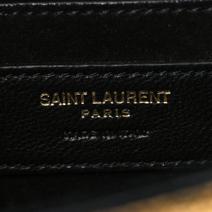 Saint Laurent Metallic Calfskin Small Classic Monogram Kate Tassel Satchel Gold 6 of 10
