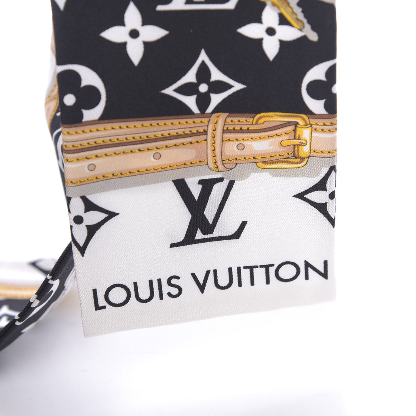 Silk Monogram Confidential Bandeau Black