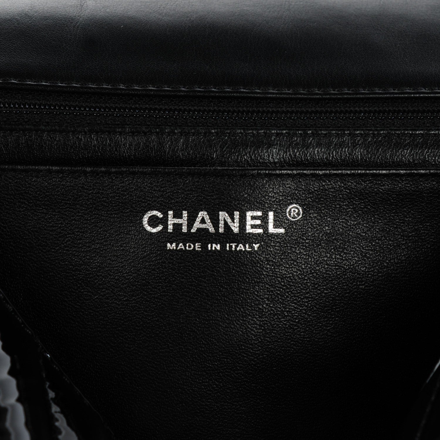 Chanel Patent Chevron Quilted Maxi Single Flap Black 7 of 8