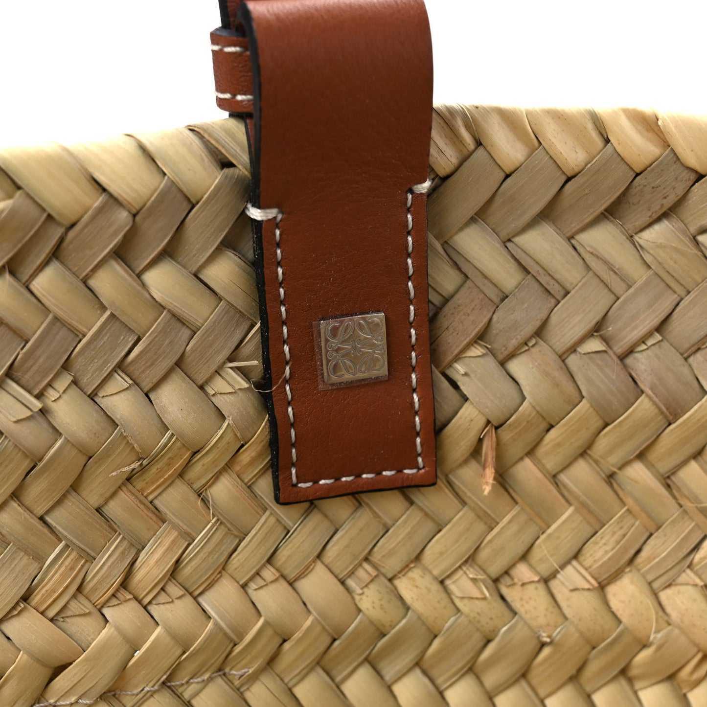 Raffia Basket Tote Bag Natural Tan