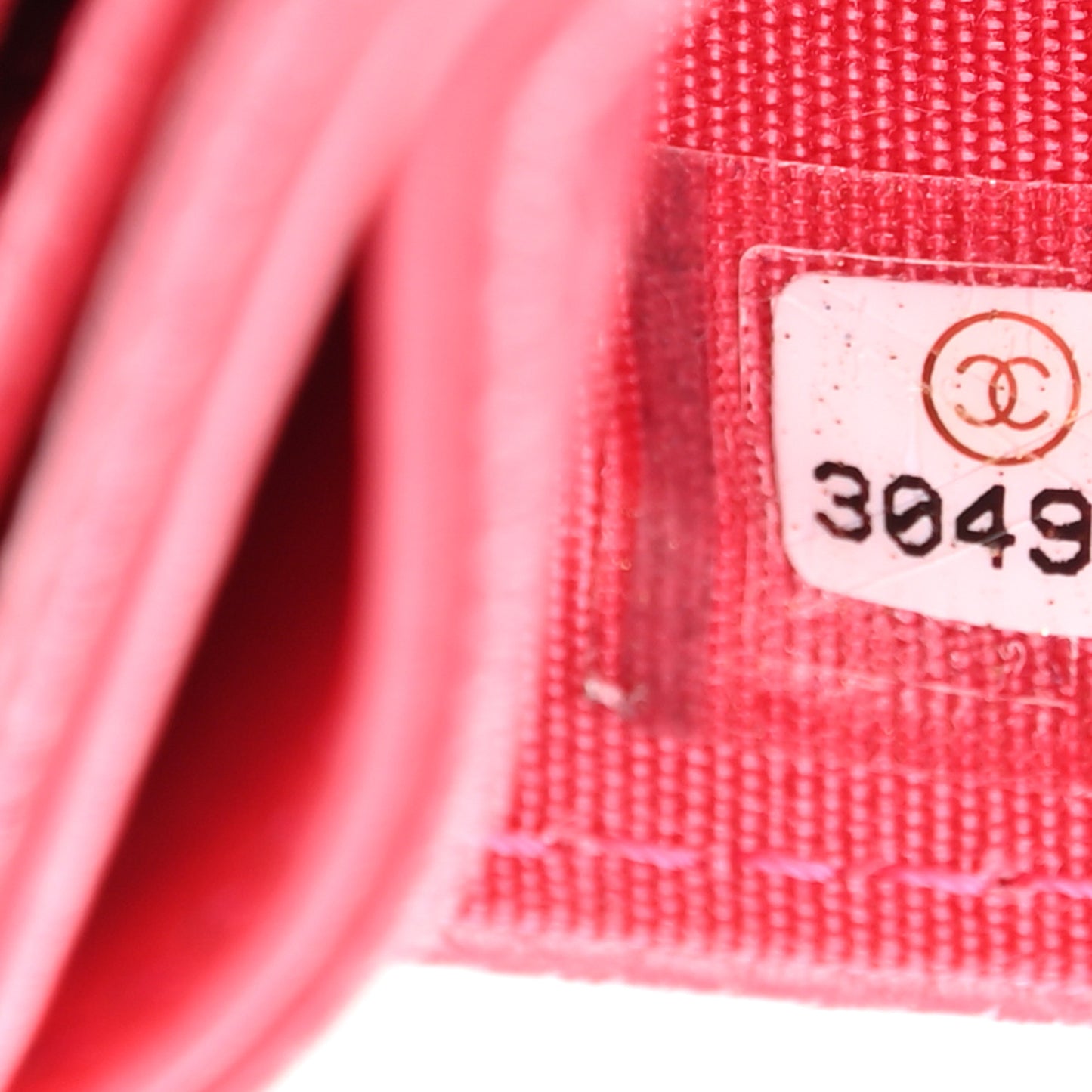 Caviar Camellia Embossed Card Holder Pink