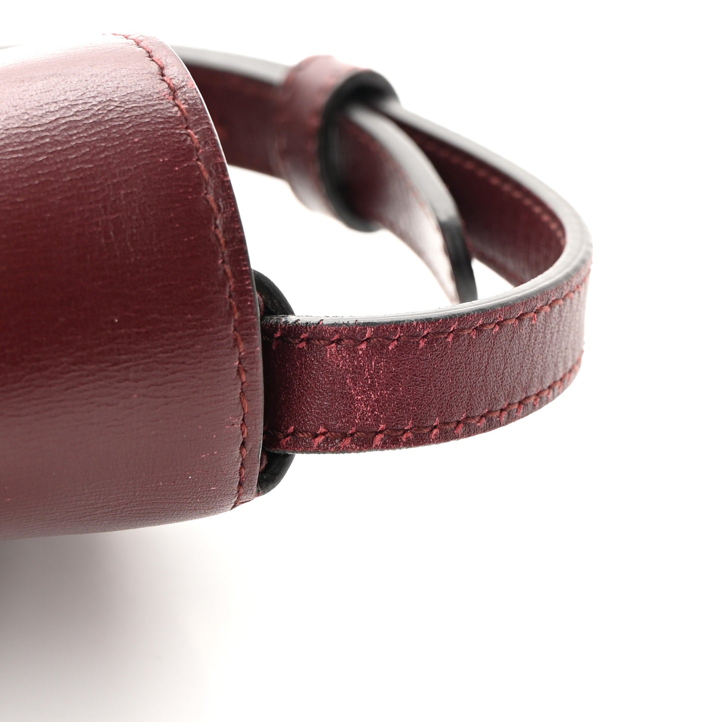 Vitello Palmellato Lux Small Arli Flap Shoulder Bag Vintage Bordeaux