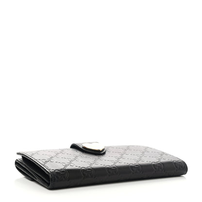 Gucci Guccissima Heart Continental Wallet Black 4 of 9