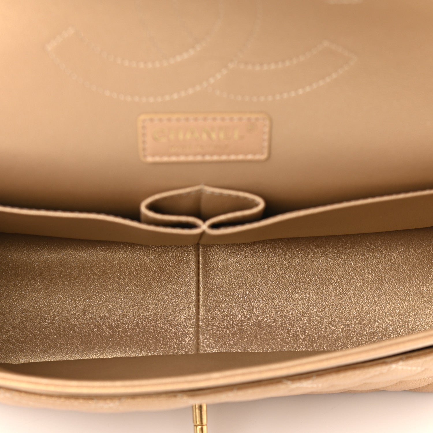 Chanel Pearly Caviar Quilted Jumbo Double Flap Gold 4 of 10