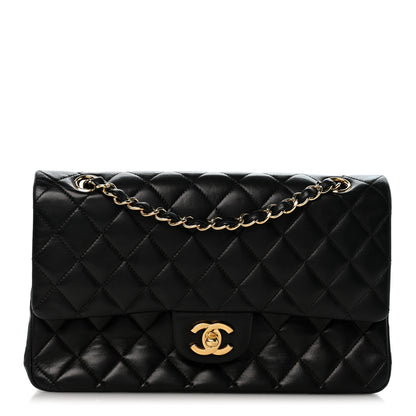 Chanel Lambskin Quilted Medium Double Flap Black 1 of 13