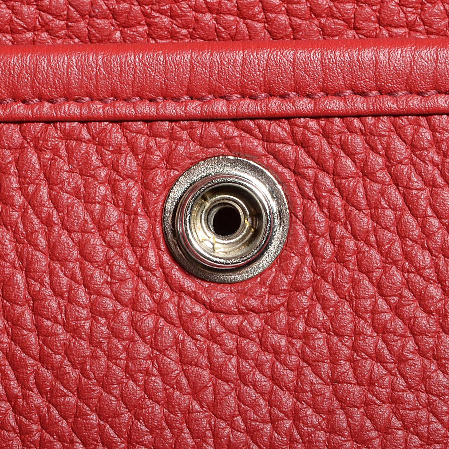Hermes Taurillon Clemence Evelyne III PM Rouge Garance 13 of 15
