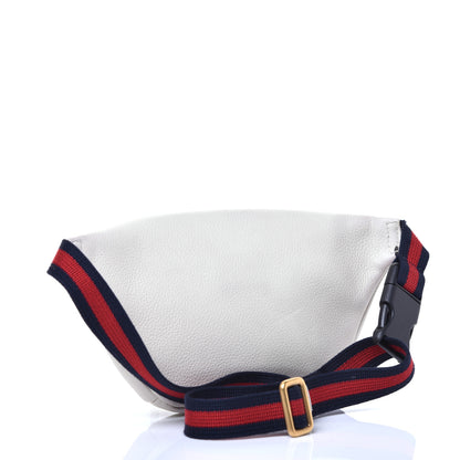 Gucci Grained Calfskin Small Logo Belt Bag White 3 of 12