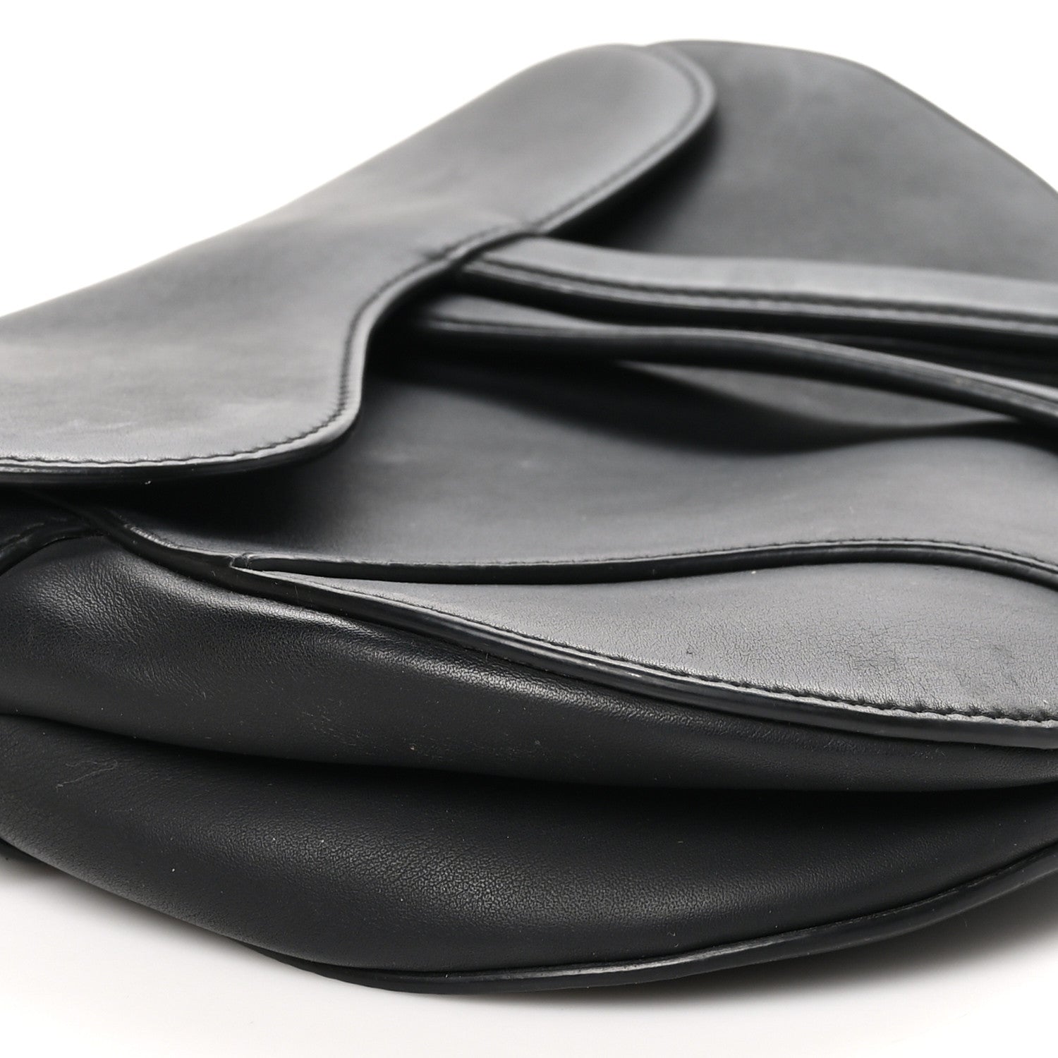 Christian Dior Ultra Matte Calfskin Saddle Bag Black 9 of 13