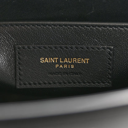 Saint Laurent Calfskin Reverse Satchel Black 6 of 13