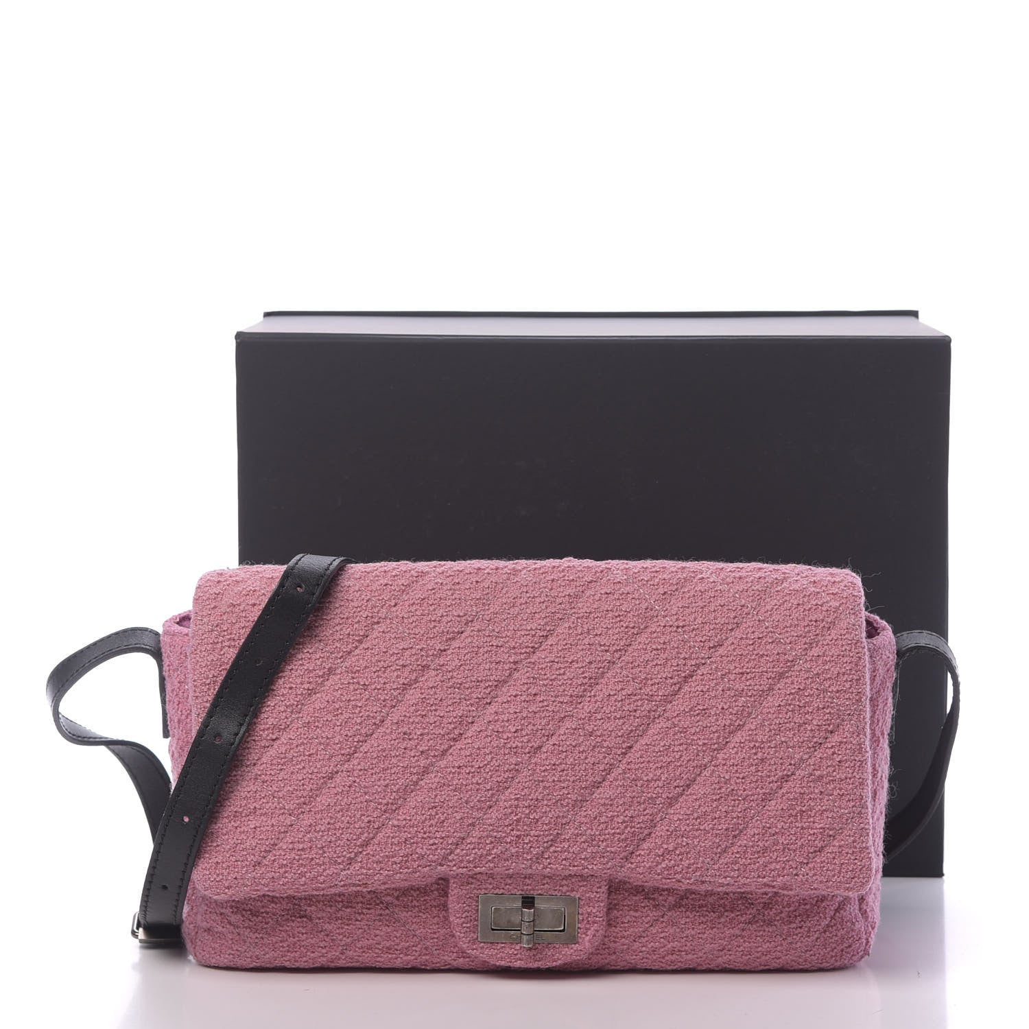 Chanel Tweed Reissue XL Maxi Jumbo Flap Pink 12 of 12