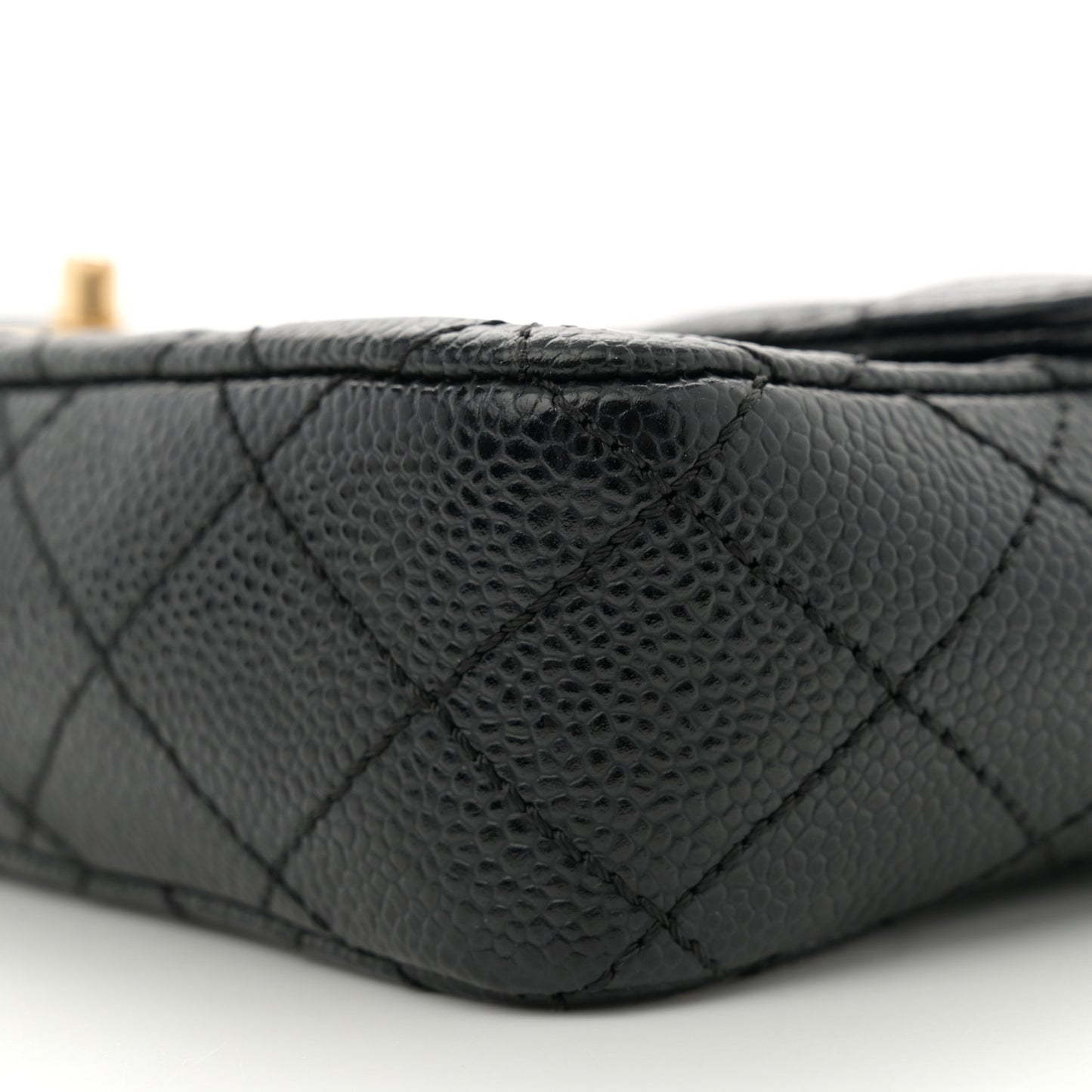 Caviar Quilted East West Flap Black