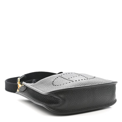 Hermes Taurillon Clemence Evelyne TPM Black 4 of 10