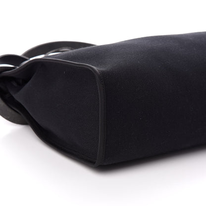 Hermes Military Toile Vache Hunter Herbag Zip PM 31 Black 10 of 11