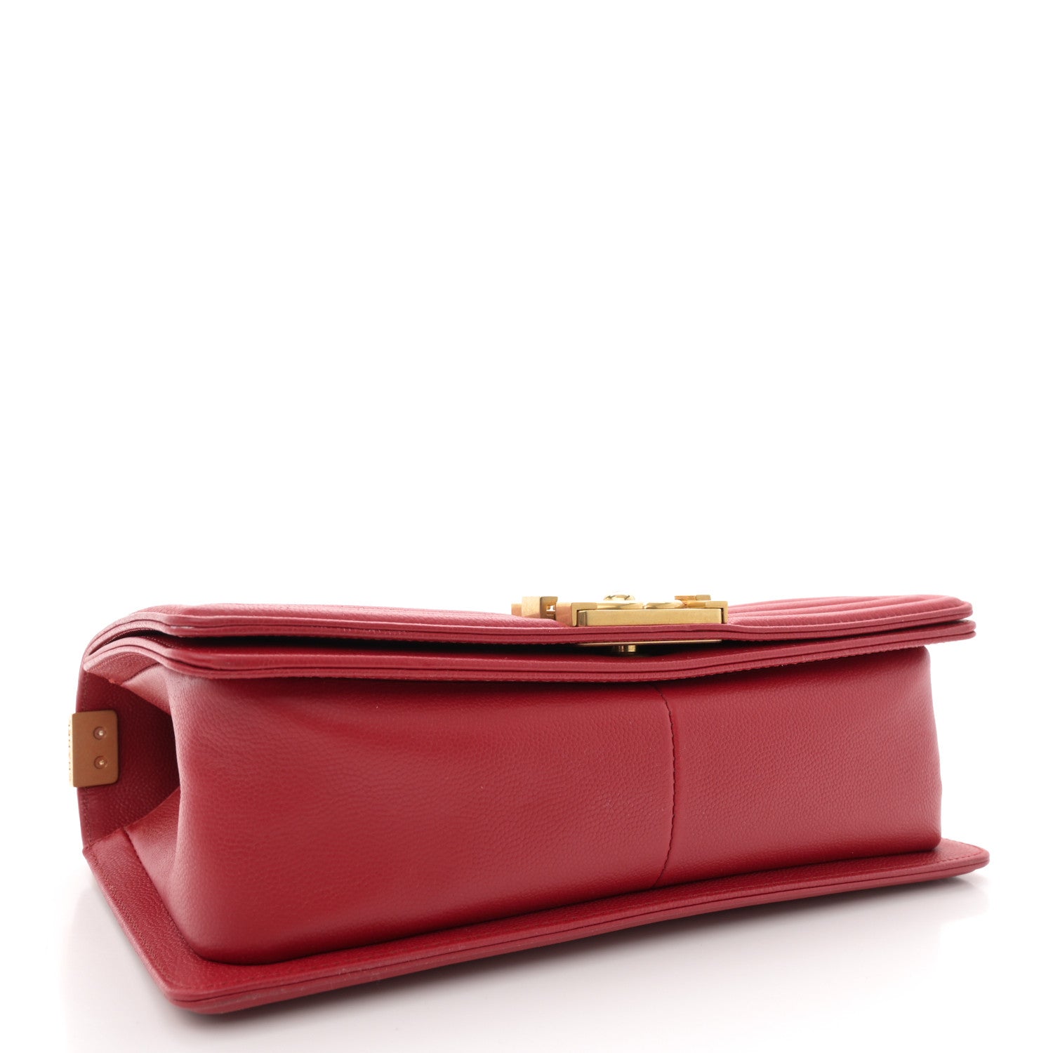 Chanel Caviar Quilted Medium Boy Flap Dark Red 4 of 10