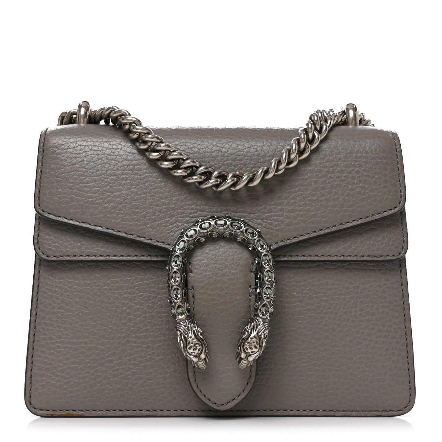 Calfskin Mini Dionysus Shoulder Bag Dusty Grey