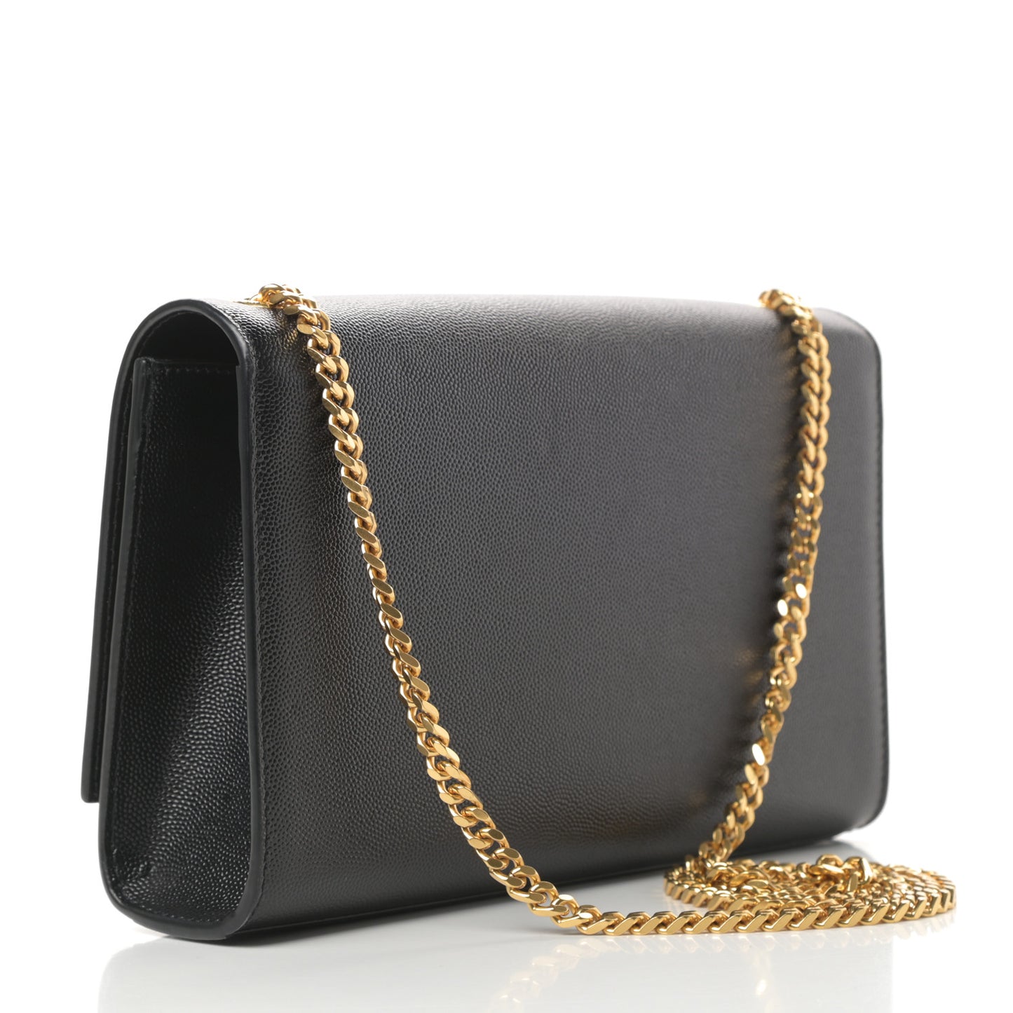 Grain De Poudre Medium Classic Monogram Kate Satchel Black