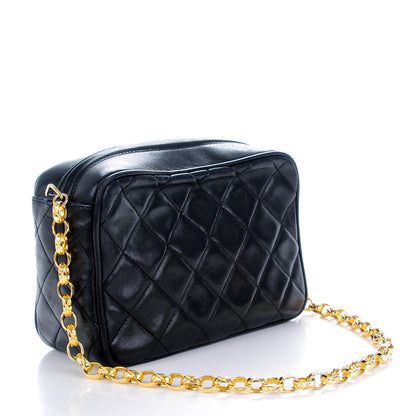 Chanel Lambskin Quilted Tassel Camera Case Black 3 of 8